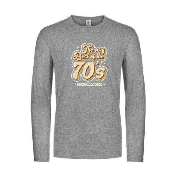 70s-t-shirt-manches-longues-original-humour -Sport Grey