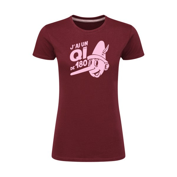 Quotient intellectuel Rose |T shirt original femme|SG