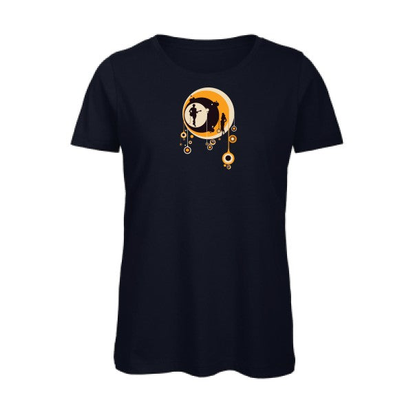 70-s- - t-shirt original femme Navy