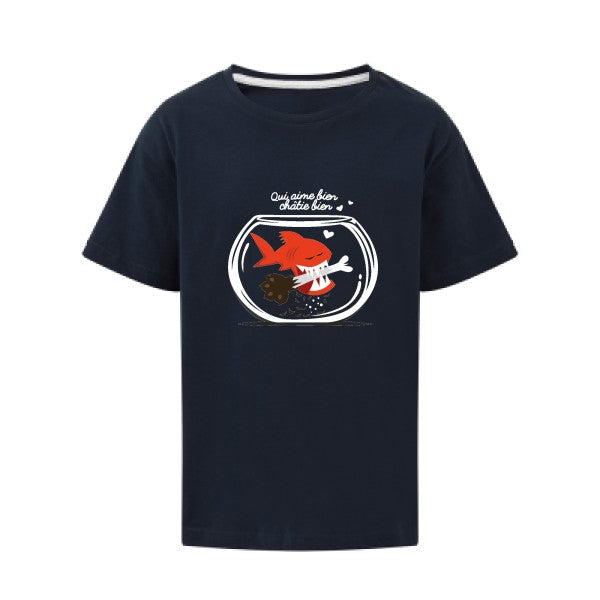 Qui aime bien châtie bien.. SG - Kids T-shirt enfant Navy Taille 140 (9-10/XL)