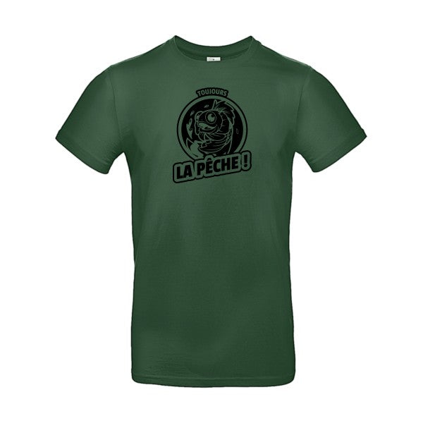 Toujours la pêche ! flex noir B&C - E190 T-shirt|Bottle Green||2XL