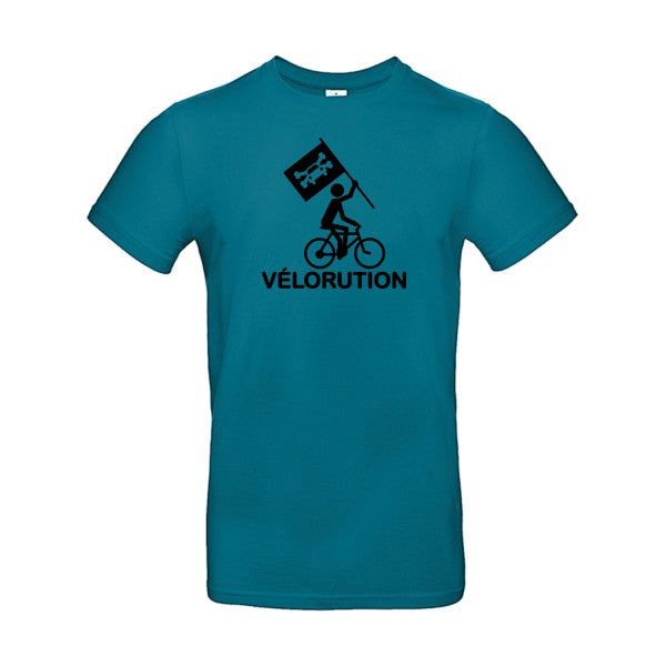 Vélorution Flex noir |E190 T-shirt|Diva Blue||2XL