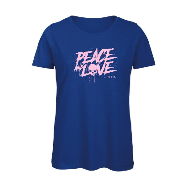 T shirt humour bio femme   femme bio|Peace or no peace Rose 