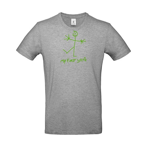 First Selfie Flex Vert pomme |E190 T-shirt|Sport Grey||5XL