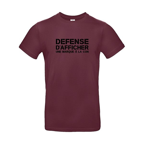 Marque à la ConFlex noir - E190 T-shirt|Burgundy||2XL