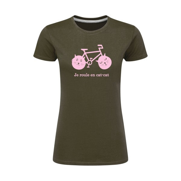 cat-cat bike | Rose |T shirt original femme|SG