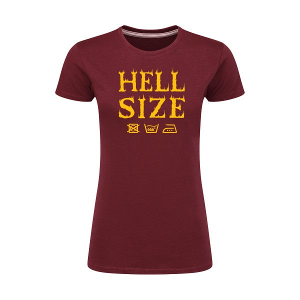 HELL SIZE ! jaune Or |T shirt original femme|SG