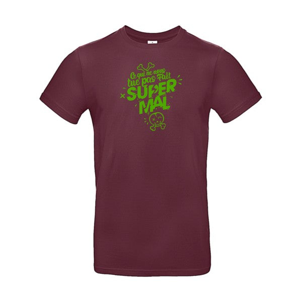 Ce qui ne nous tue pas Flex Vert pomme |E190 T-shirt|Burgundy||2XL