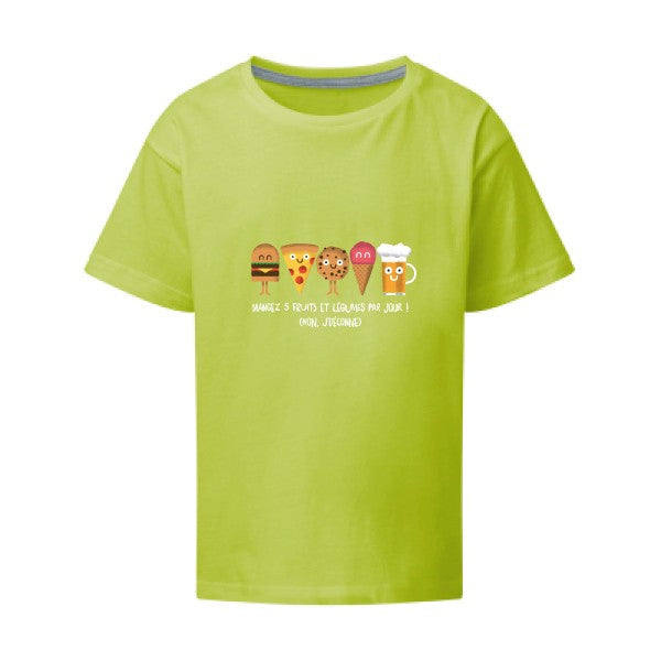 5 fruits et légumes SG - Kids T-shirt enfant Lime Taille 152 (11-12/2XL)