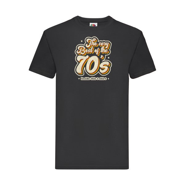 70s Fruit of the loom 205 g/m² T-shirt/ noir