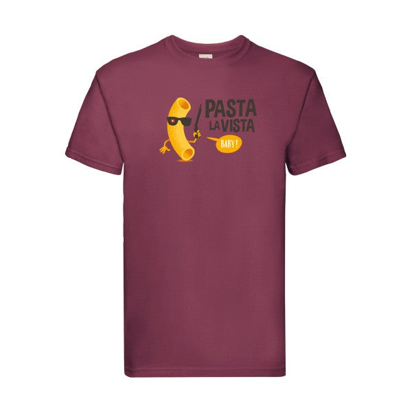 Pasta la vista Fruit of the loom 205 g/m² T-shirt/ bordeaux