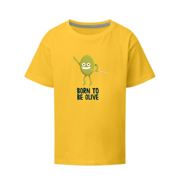 Born to be olive SG - Kids T-shirt enfant sunflower Taille 140 (9-10/XL)