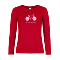 t-shirt lsl femme cat-cat-bike Red flex Rose
