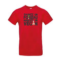 T-shirt humour original Vegan Poireau T Shirt couleur Red