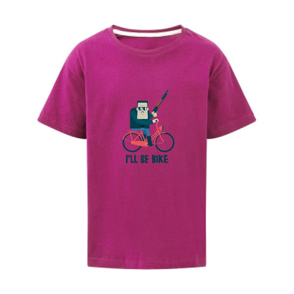 I'll be bike SG - Kids T-shirt enfant Dark Pink Taille 152 (11-12/2XL)