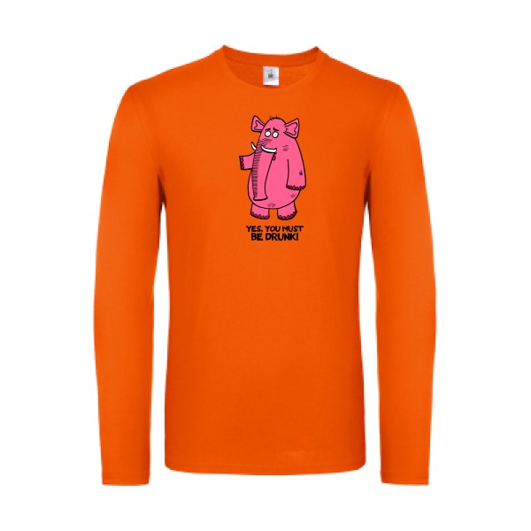 Pink elephant B&C - E150 LSL T-shirt manches longues léger