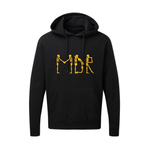 MDR |Sweat  capuche humoristique jaune Or 