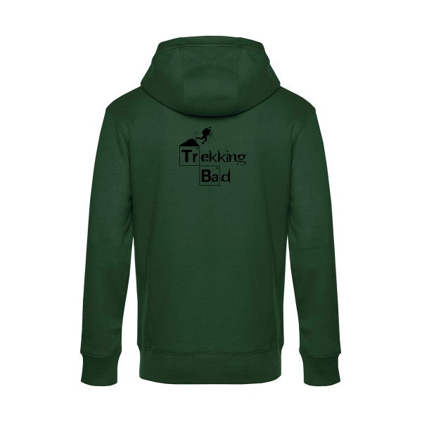 Trekking-bad sweat shirt original Bottle Green flex Noir impression Dos