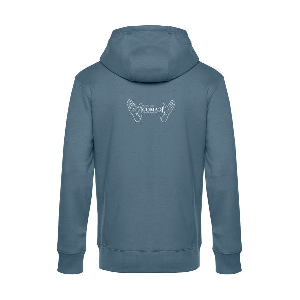 comac sweat shirt original nordic blue flex Blanc impression Dos