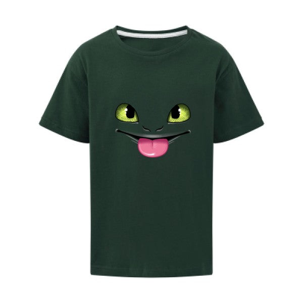 Dragon tongue SG - Kids T-shirt enfant Bottle Green Taille 152 (11-12/2XL)