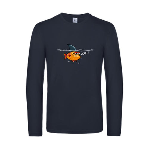 bouh!-t-shirt-manches-longues-original-humour -Navy