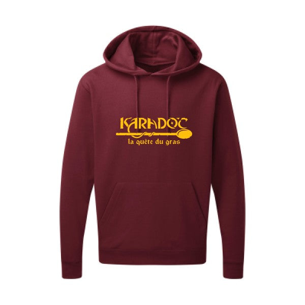 Karadoc jaune Or |Sweat capuche imprimé homme