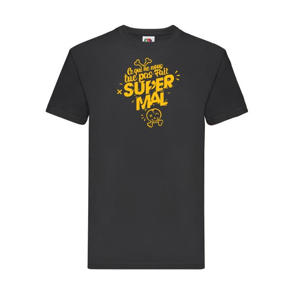 T-shirt|Ce qui ne nous tue pas |flex jaune Or| Fruit of the loom 205 g 