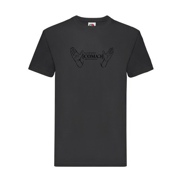 T-shirt|comac |flex Noir| Fruit of the loom 205 g 