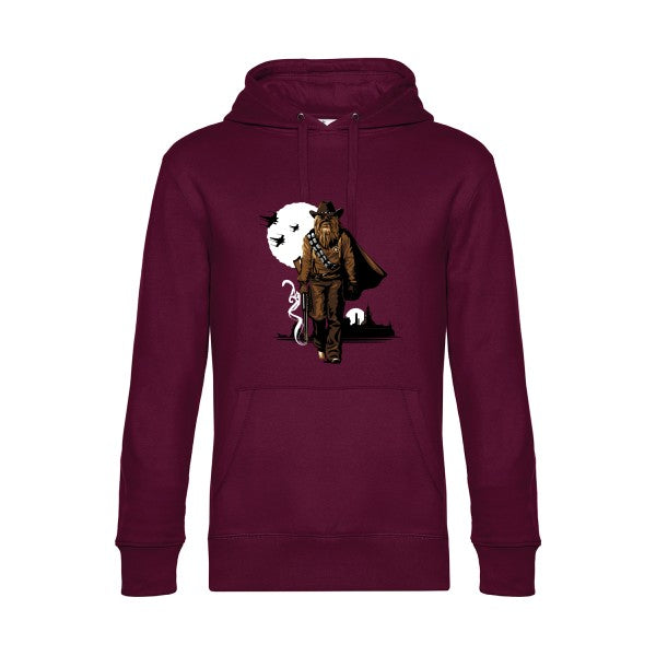 Space-Cow-Boy- Sweat à capuche original Burgundy - RueDuTeeshirt