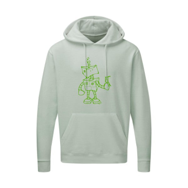 Robot & Bird Vert pomme SG - Hooded Sweatshirt Sweat capuche