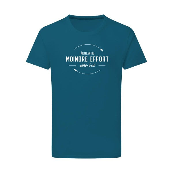 Artisan du moindre effort Blanc -Flex Blanc sur T-shirt SG  Petrol  2XL