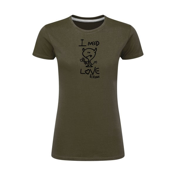 LOVER | Noir |T shirt original femme|SG