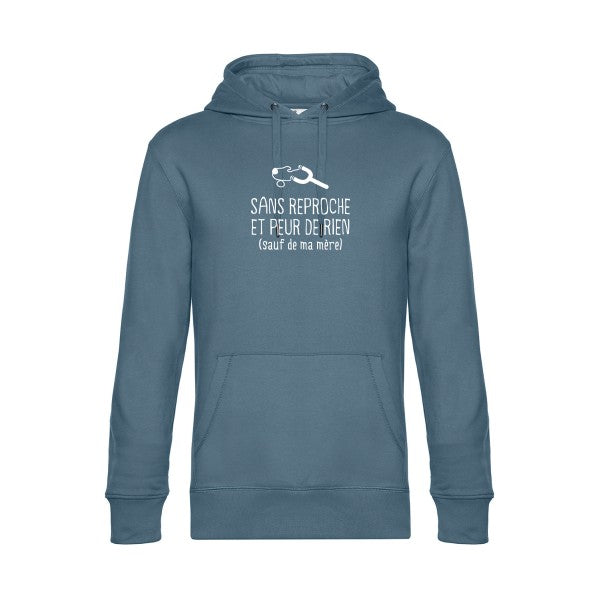 Sans-reproche sweat shirt original nordic blue flex Blanc impression Face