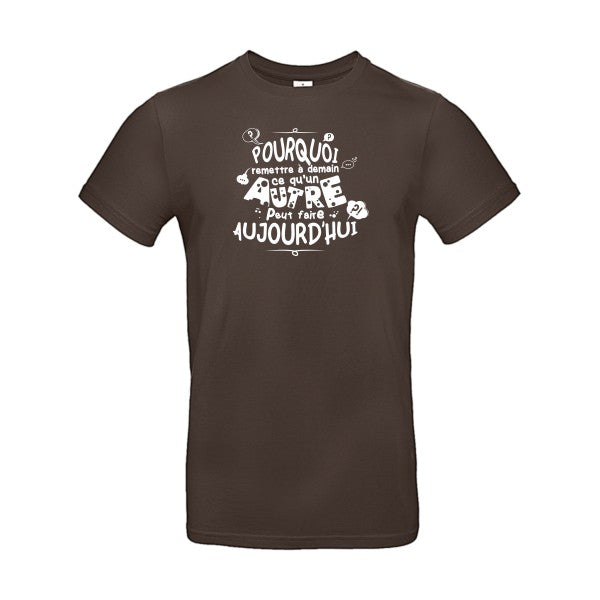 L'art de déléguerFlex Blanc - E190 T-shirt|Brown||2XL