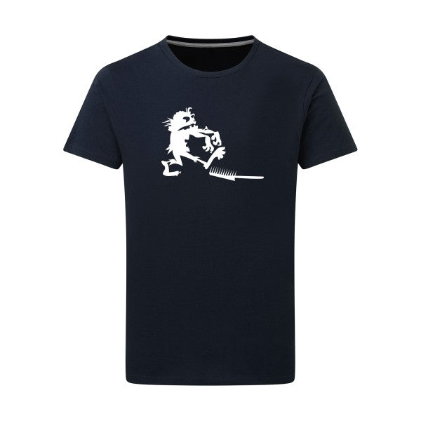 Zombie gag -Flex noir sur T-shirt SG  Navy  5XL