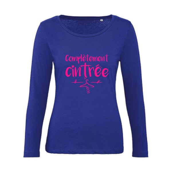 ComplÃ¨tement cintrÃ© Rose Fluo |   T shirt manches longues femme|100% bio