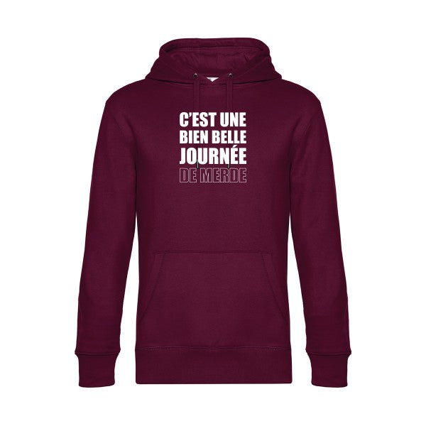 Journee-de-m... sweat shirt original Burgundy flex Blanc impression Face