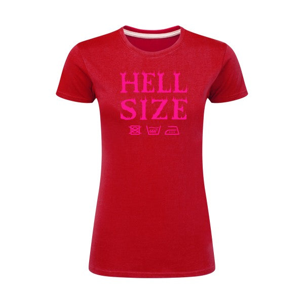 HELL SIZE ! Rose Fluo |T shirt original femme|SG