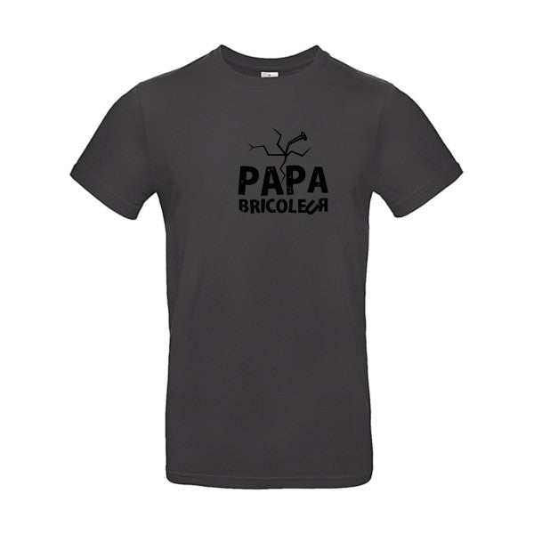 Papa bricoleur Flex noir |E190 T-shirt|Used Black||2XL