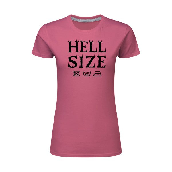 HELL SIZE ! Noir |T shirt original femme|SG