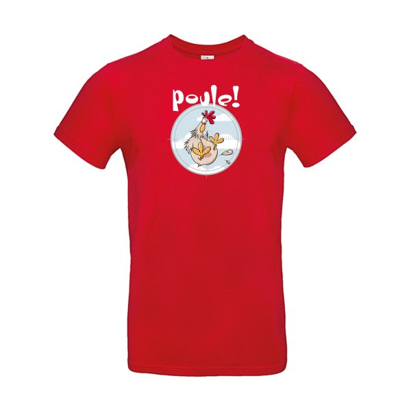 Poule-! - t-shirt original Red