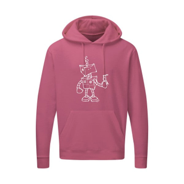 Robot & Bird Blanc SG - Hooded Sweatshirt Sweat capuche