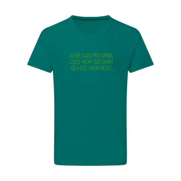 Je ne suis pas gros... vert pomme -Flex vert pomme sur T-shirt SG  Emerald Green  2XL