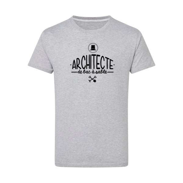 Architecte de bac à sable noir -Flex noir sur T-shirt SG  Light Oxford  5XL