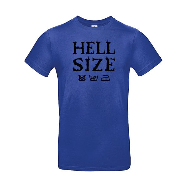 HELL SIZE ! flex noir B&C - E190 T-shirt|Cobalt Blue||2XL