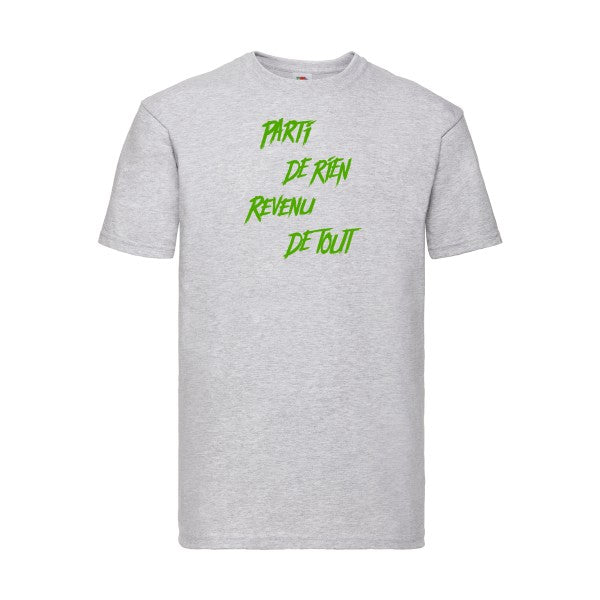 T-shirt|Parti de rien |Vert pomme|Fruit of the loom 205  G