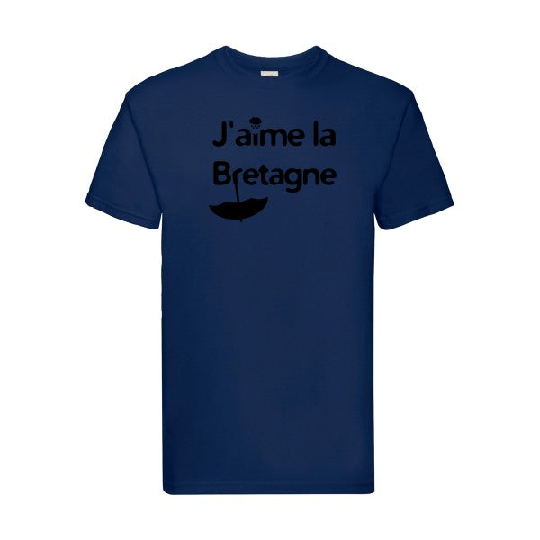 T-shirt|J'aime la Breta  G ne |Noir  |Fruit of the loom 205  G