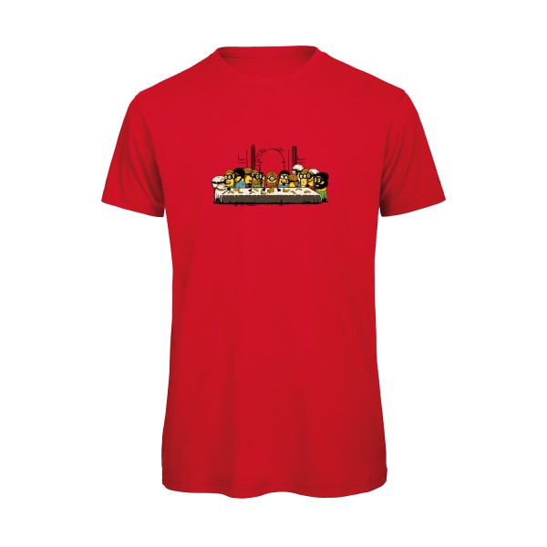 T-shirt humour original le dernier repas T Shirt couleur Red