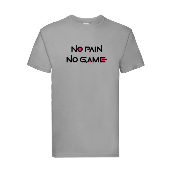 NO PAIN NO GAME  Fruit of the loom 205 g/m² T-shirt/ zinc