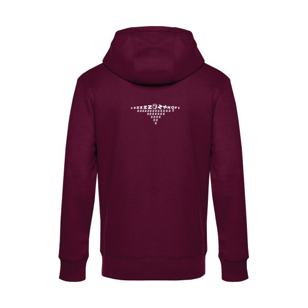 nope sweat shirt original Burgundy flex Blanc impression Dos